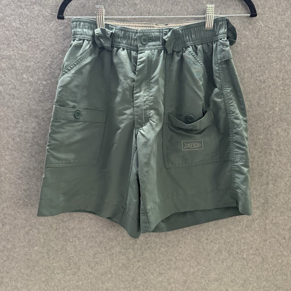 AFTCO Men's Fishing Shorts Size 30 Sage Green 8" Inseam